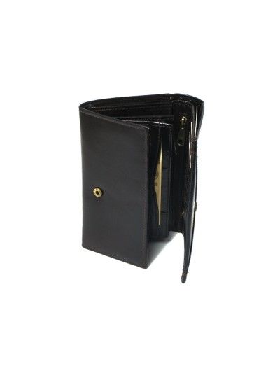 portfel damski skórzany allegro ciemny brąz peterson klasyczny